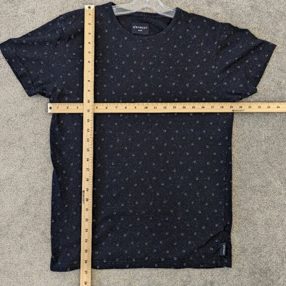 Men's Casual Patterned Crew neck Tee short sleeve - Size S - Picture 5 of 5